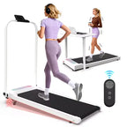Tapis Roulant Pliable GDFStudio Vella 2.0HP avec Inclinaison et Plateforme Vibrante