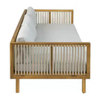 Christopher Knight Home Caleb Ensemble de 2 canapés 3 places en bois d'acacia moderne pour patio avec cordes, coussins et table basse