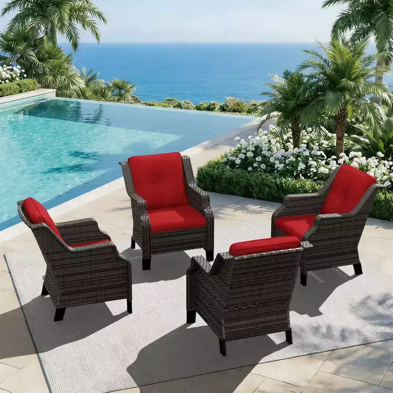 UPTIOT Modular Outdoor Lounge Chair with 350lbs Capacity