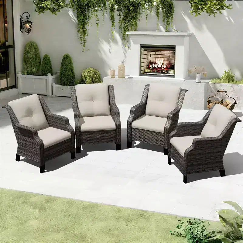 UPTIOT Modular Outdoor Lounge Chair with 350lbs Capacity