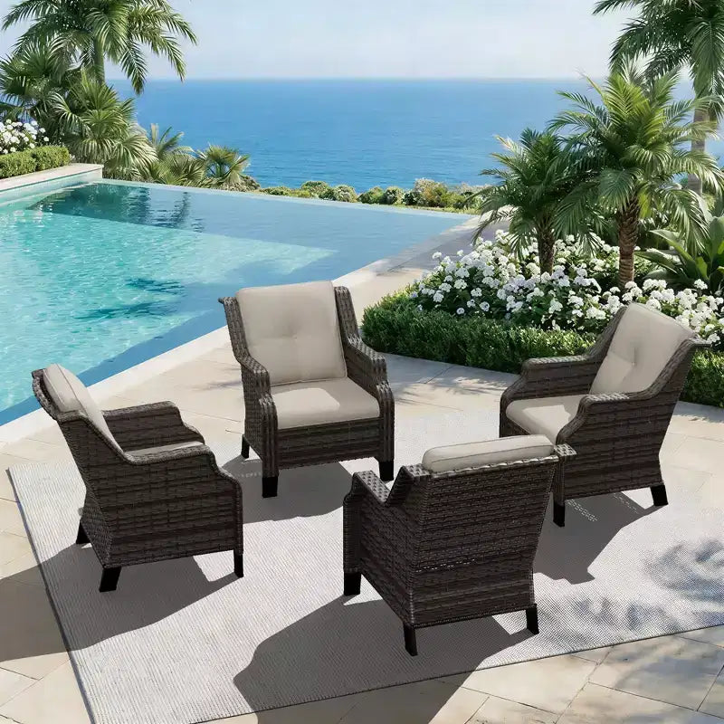 UPTIOT Modular Outdoor Lounge Chair with 350lbs Capacity