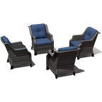 UPTIOT Modular Outdoor Lounge Chair with 350lbs Capacity