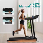SereneLife Foldable Smart Digital Treadmill - 12 Preset Programs (SLFTRD40BT)