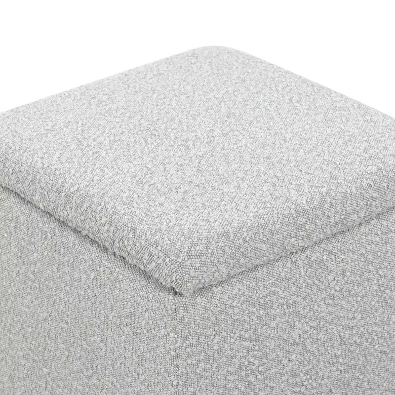 Pouf de rangement en bouclé Becka Square - SFV6101 - Safavieh Couture