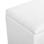 Pouf de rangement en bouclé Becka Square - SFV6101 - Safavieh Couture