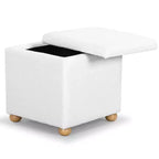 Pouf de rangement en bouclé Becka Square - SFV6101 - Safavieh Couture