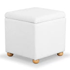 Pouf de rangement en bouclé Becka Square - SFV6101 - Safavieh Couture