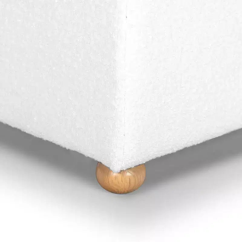 Pouf de rangement en bouclé Becka Square - SFV6101 - Safavieh Couture