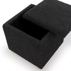 Pouf de rangement en bouclé Becka Square - SFV6101 - Safavieh Couture