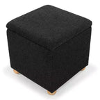 Pouf de rangement en bouclé Becka Square - SFV6101 - Safavieh Couture