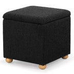 Pouf de rangement en bouclé Becka Square - SFV6101 - Safavieh Couture