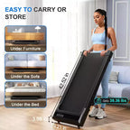 Tapis de course Superun Walking Pad avec inclinaison manuelle de 6 %, vitesse de 0,96 à 6,1 km/h, 2,5 CV, capacité de 136 kg