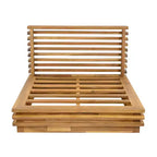 Christopher Knight Home Nolan Patio Modern Acacia Wood 3-Piece Patio Conversation Set with Oversized Club Chairs and Side Table
