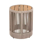 Ensemble de conversation d'extérieur pivotant ModernLuxe 2 ou 3 pièces, chaises pivotantes en rotin et bois d'acacia, ensemble de meubles de patio pour petits espaces