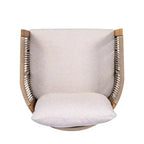 Ensemble de conversation d'extérieur pivotant ModernLuxe 2 ou 3 pièces, chaises pivotantes en rotin et bois d'acacia, ensemble de meubles de patio pour petits espaces