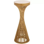 Wilma Wood/Marble Accent Table - Natural - SEI