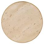 Wilma Wood/Marble Accent Table - Natural - SEI