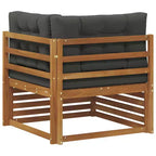 vidaXL Outdoor Corner sofa Solid Acacia Wood Natural