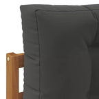 vidaXL Canapé d'angle d'extérieur avec coussin Naturel 115 x 83 x 73 cm