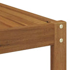 vidaXL Canapé d'angle d'extérieur avec coussin Naturel 115 x 83 x 73 cm