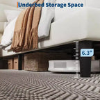 Velvet Upholstered Bed Frame with Soft Headboard, Sturdy Wood Slats, Noise-Free, Easy Assembly, No Box Spring Needed