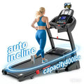 Newest Upgraded treadmill with 20% Auto Incline Treadmill Full Running Deck Treadmill 400 LBS Capacity