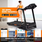 GDFStudio Velocity Folding Treadmill with LED Display and Manual Incline