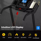 GDFStudio Velocity Folding Treadmill with LED Display and Manual Incline