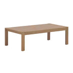 Christopher Knight Home Abena Modern 4 Piece Patio Acacia Wood Seating Set with Cushion and Slatted Coffee Table