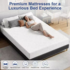 Dyonery Extra Firm Mattress King Size 10 Inch, Premier High Density Foam Mattresses in Box, Supportive Bed-Mattress for Back Pain, Pressure Relief