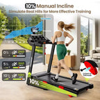 Treadmill on Sale - 3.75HP Foldable Treadmill for Home, 10% Incline, App Control, Compact for Small Spaces, 330 lbs Capacity, Walking Jogging Running