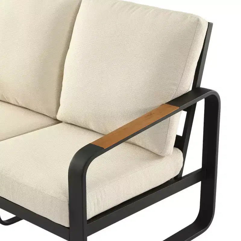 Lantine 54.3'' Wide Outdoor Loveseat Sofa With Removable Cushions