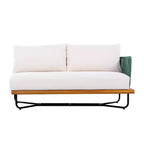 Christopher Knight Home Oleg Ensemble de canapé sectionnel d'extérieur 4 pièces en corde et acacia (table non incluse)