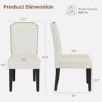 Modern Upholstered Dining Chairs. Modern Woven Fabric Kitchen Chairs for Dining Table. Comfortable Dining Room Chair for Home Living Room. Gray