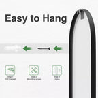 Dovelina Black Metal-framed 71H Freestanding Full Length Mirror Decorative 36H Bathroom Mirror for Living Room Entryway Bedroom, Arch/Rectangle