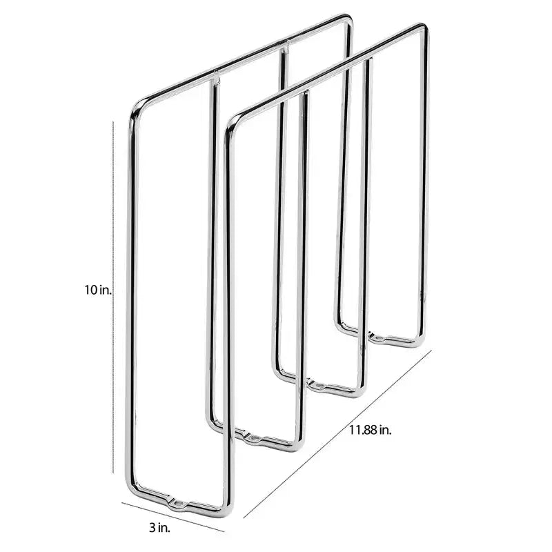 Rev-A-Shelf U-Shaped Wire Tray Divider Range-Plaques à pâtisserie Organisateurs de draps pour armoires de cuisine murales ou de base pour ouverture frontale de 3,25 Chrome, 596-10CR-52