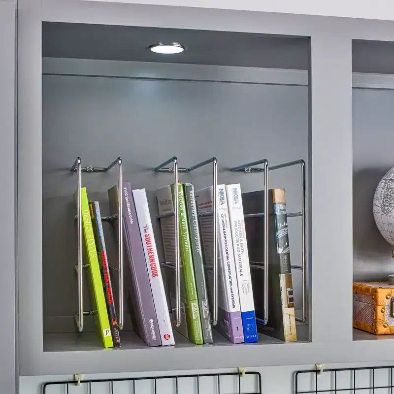 Rev-A-Shelf U-Shaped Wire Tray Divider Range-Plaques à pâtisserie Organisateurs de draps pour armoires de cuisine murales ou de base pour ouverture frontale de 3,25 Chrome, 596-10CR-52