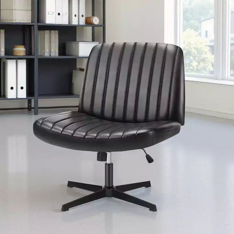Chaise MAYEERTY ergonomique à siège large avec coussin moelleux en éponge haute densité