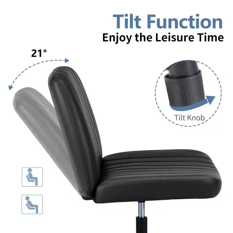Chaise MAYEERTY ergonomique à siège large avec coussin moelleux en éponge haute densité