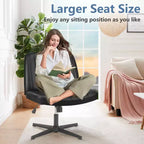 Chaise MAYEERTY ergonomique à siège large avec coussin moelleux en éponge haute densité