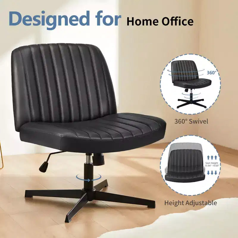 Chaise MAYEERTY ergonomique à siège large avec coussin moelleux en éponge haute densité