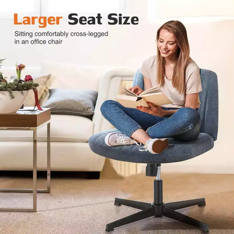 Chaise MAYEERTY ergonomique à siège large avec coussin moelleux en éponge haute densité