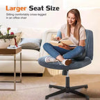Chaise MAYEERTY ergonomique à siège large avec coussin moelleux en éponge haute densité