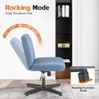 Chaise MAYEERTY ergonomique à siège large avec coussin moelleux en éponge haute densité