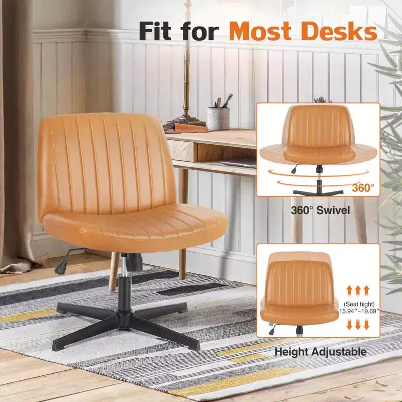 Chaise MAYEERTY ergonomique à siège large avec coussin moelleux en éponge haute densité