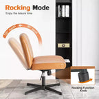 Chaise MAYEERTY ergonomique à siège large avec coussin moelleux en éponge haute densité