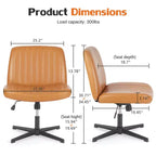 Chaise MAYEERTY ergonomique à siège large avec coussin moelleux en éponge haute densité