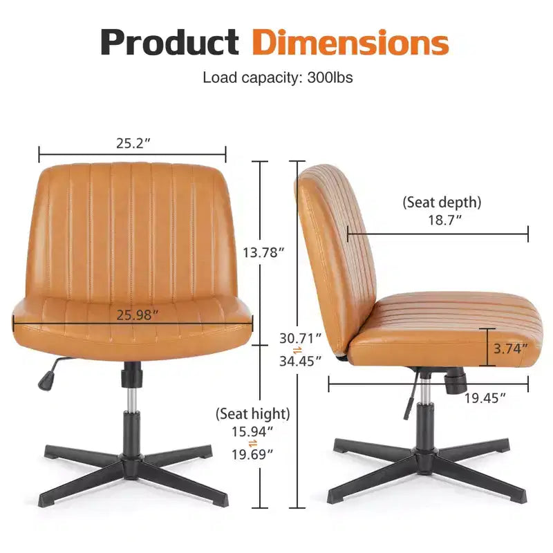 Chaise MAYEERTY ergonomique à siège large avec coussin moelleux en éponge haute densité
