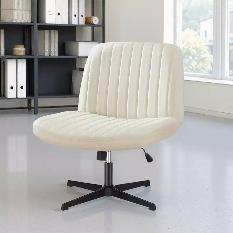 Chaise MAYEERTY ergonomique à siège large avec coussin moelleux en éponge haute densité