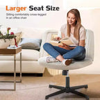 Chaise MAYEERTY ergonomique à siège large avec coussin moelleux en éponge haute densité